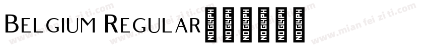 Belgium Regular字体转换